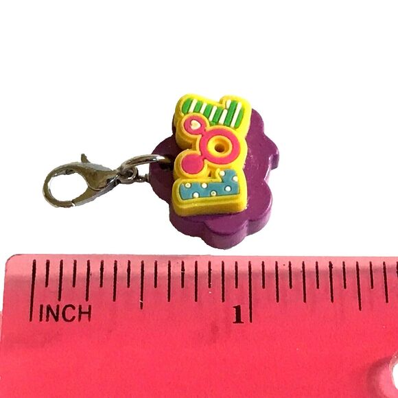 Disney Parks Mickey Mouse Ears LOL Clip On Charm Zipper Pull Purse Bag Signed - Picture 8 of 9